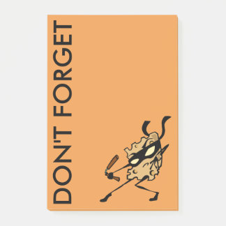 NINJA CHEESE WITH NUNCHUCKS POST IT NOTEPAD