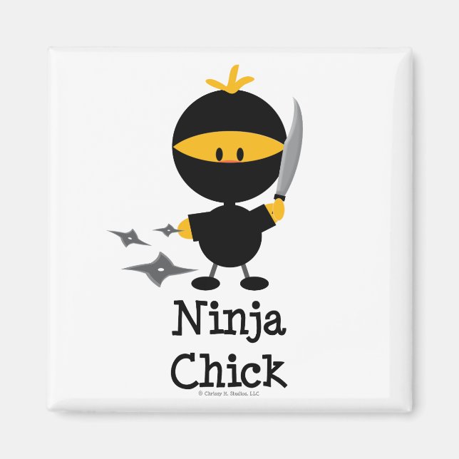 Ninja Chick Magnet (Front)