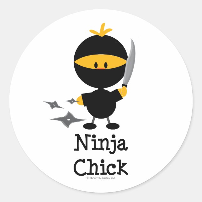 Ninja Chick Stickers (Front)