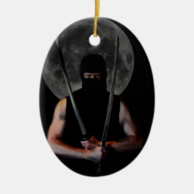 Ninja Christmas Ornament (Front)