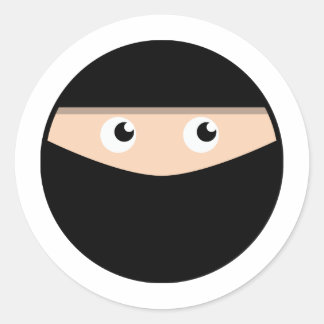 Ninja! Classic Round Sticker