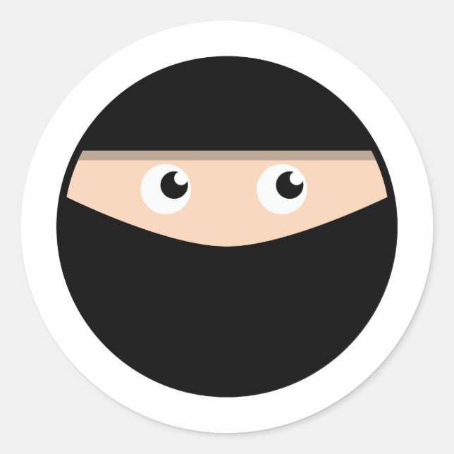 Ninja! Classic Round Sticker (Front)