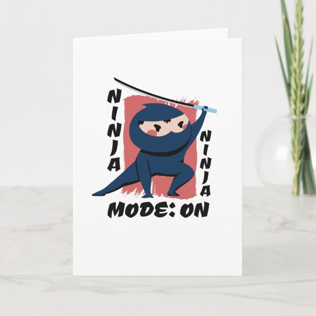Ninja Costume Card (Front)