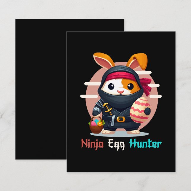 Ninja Egg Hunter Card (Front/Back)