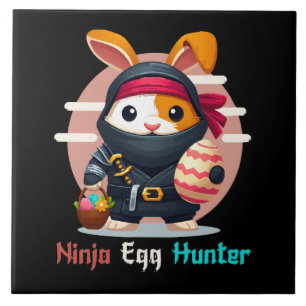 Ninja Egg Hunter Ceramic Tile