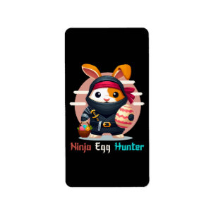 Ninja Egg Hunter Label