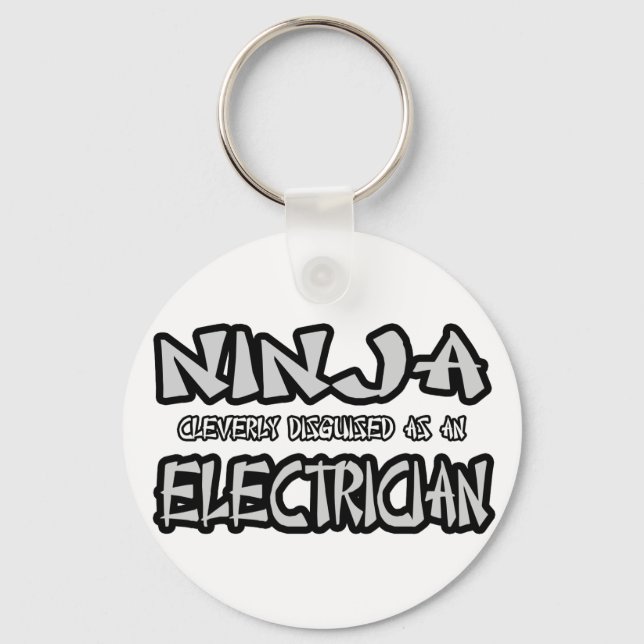 Ninja...Electrician Key Ring (Front)