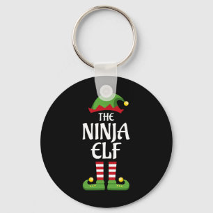 Ninja Elf Family Matching Group Christmas Outfit  Key Ring