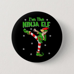 Ninja Elf Karate Taekwondo Martial Arts MMA 6 Cm Round Badge