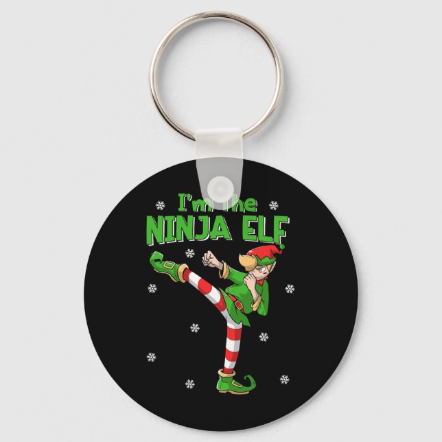 Ninja Elf Karate Taekwondo Martial Arts Mma Christ Key Ring (Front)