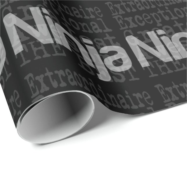 Ninja Extraordinaire Wrapping Paper (Roll Corner)