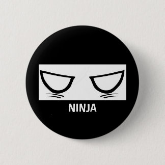 ninja eyes 6 cm round badge