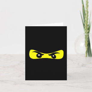Ninja Eyes Fun Halloween Ninja Costume Card