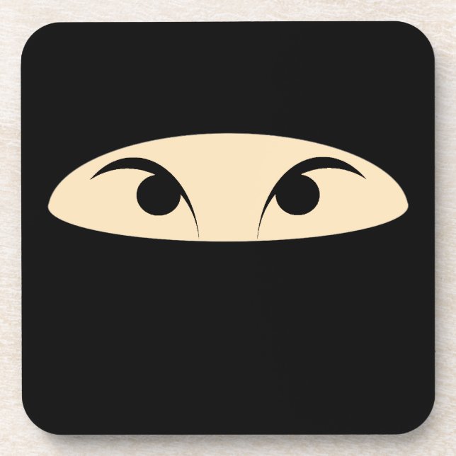 Ninja Face Coaster (Front)