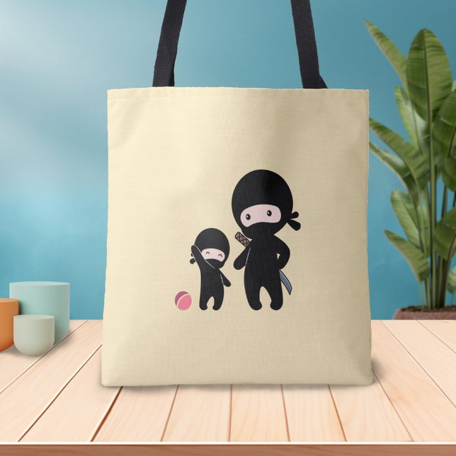 Ninja Father and Kid Tote Bag (Creator Uploaded)