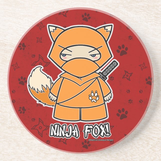 Ninja Fox! Ninjadorables Red Coaster (Front)