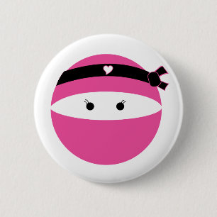 Ninja Girl 6 Cm Round Badge