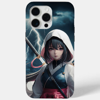 Ninja Girl Art – Dynamic and Fierce Warrior  iPhone 15 Pro Max Case