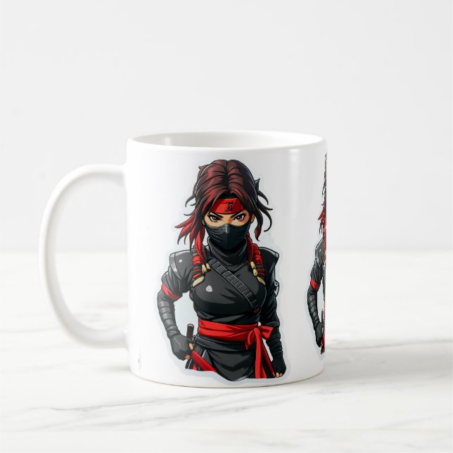 Ninja Girl Coffee Mug (Left)