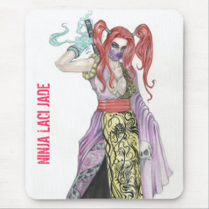 Ninja Girl Laci Jade Mouse Pad