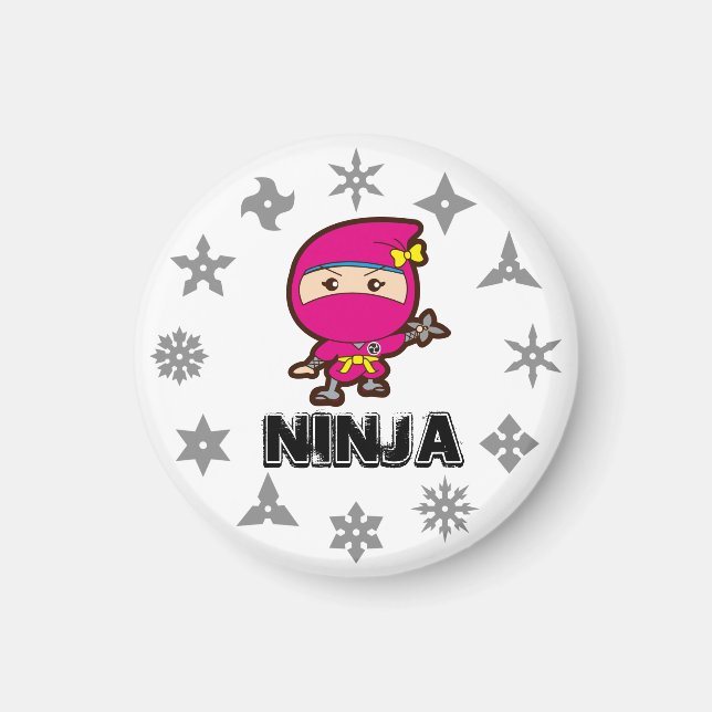 Ninja Girl Magnet (Front)