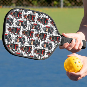 Ninja Girls Anime With Text Pattern Design Pickleball Paddle