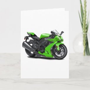 Ninja Green Bike Card
