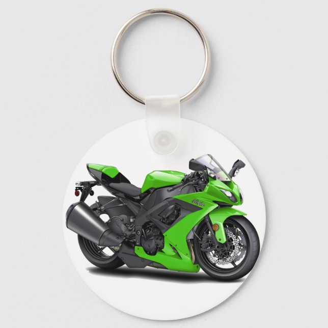 Ninja Green Bike Key Ring (Front)