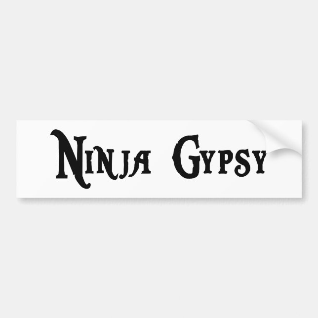 Ninja Gypsy Bumper Sticker (Front)
