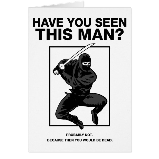 Ninja - Have You Seen This Man? (Front)