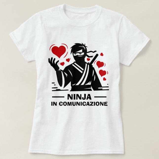 Ninja in comunicazione T-shirt (Design Front)