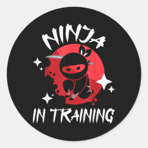 Ninja In Training - Karate Taekwondo Mixed Martial Classic Round Sticker