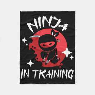 Ninja In Training - Karate Taekwondo Mixed Martial Fleece Blanket