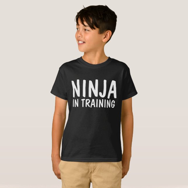 NINJA IN TRAINING, Kids Karate T-shirts (Front Full)