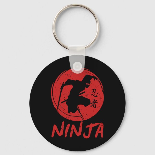 Ninja In Training Ninja Warrior Obstacle Course Ka Key Ring (Front)