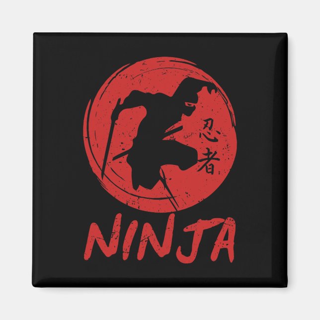 Ninja In Training Ninja Warrior Obstacle Course Ka Magnet (Front)