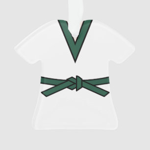 Ninja In Training Tang Soo Do Green Belt With Name Ornament