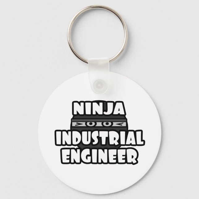 Ninja Industrial Engineer Key Ring (Front)