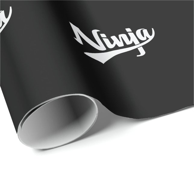 Ninja Japan fighter Wrapping Paper (Roll Corner)