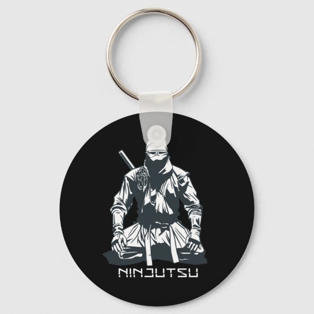 Ninja Japanese Assassin Key Ring (Front)