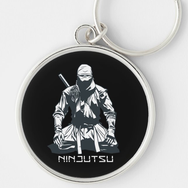 Ninja Japanese Ninjutsu Assassin Design Key Ring (Front)