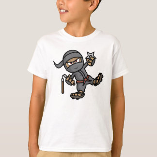 Ninja Kids Blue Ringer T-Shirt