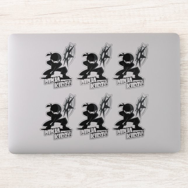 Ninja Kidz | 8"x 8"- Glossy Transparent (Computer)