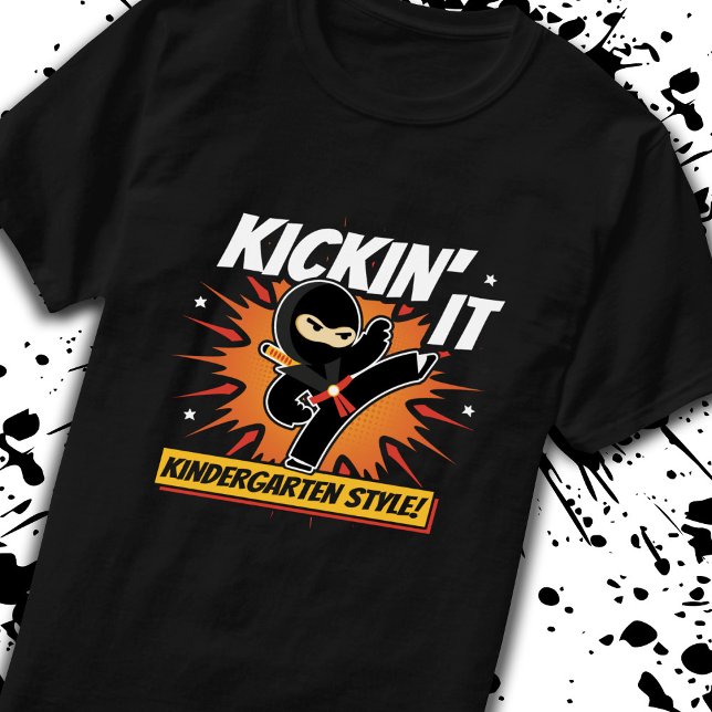 Ninja Kindergartener - Back To School Kindergarten T-Shirt (Creator Uploaded)