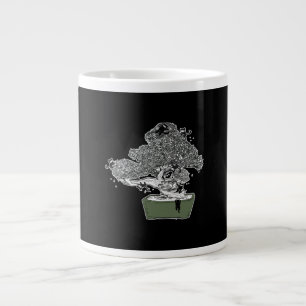 Ninja Kitty Cats Bonsai Tree Japanese Buddhist Zen Large Coffee Mug