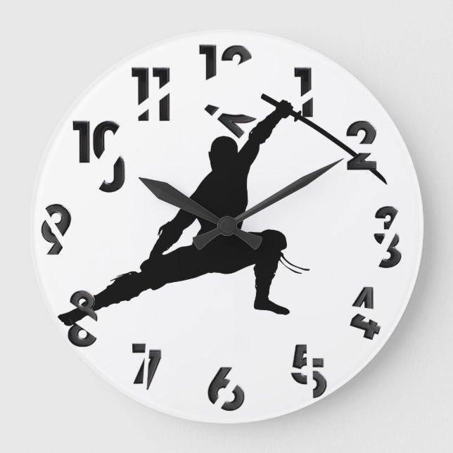Ninja Large Clock (Front)