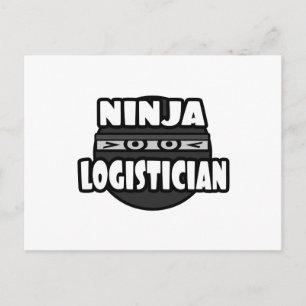 Ninja Logistician Postcard