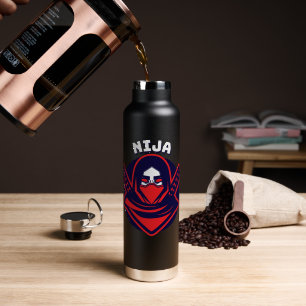 Ninja Logo – Bold Warrior Emblem Water Bottle