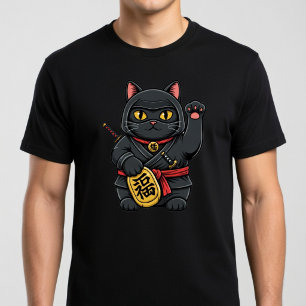 Ninja Maneki Neko  T-Shirt