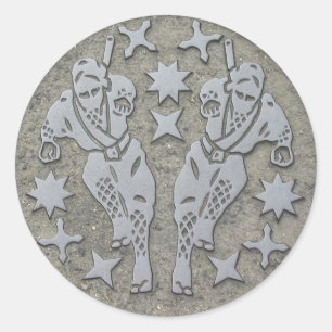 Ninja Manhole Classic Round Sticker